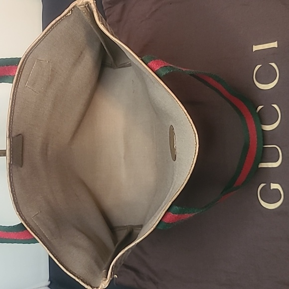 GUCCI PLUS VINTAGE 70’S WEB SHERRY TOTE FROM LIMITED RUN GUCCI PLUS COLLECTION - Picture 9 of 17